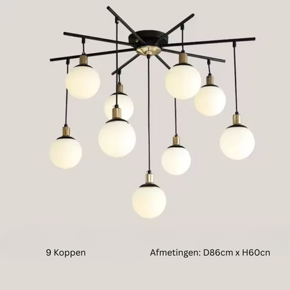 Ignatia | Skandinavischer Vintage-LED-Kronleuchter für das Wohnzimmer
