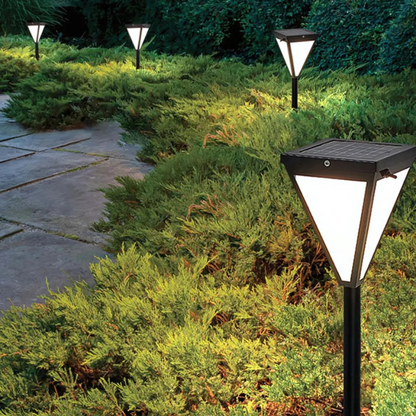 Brill Solis | Moderne Solarbetriebene LED-Außenlampe für Garten & Fassade