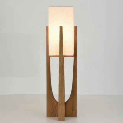 Luxora Nami | Holz‑Tischleuchte im japanischen Stil