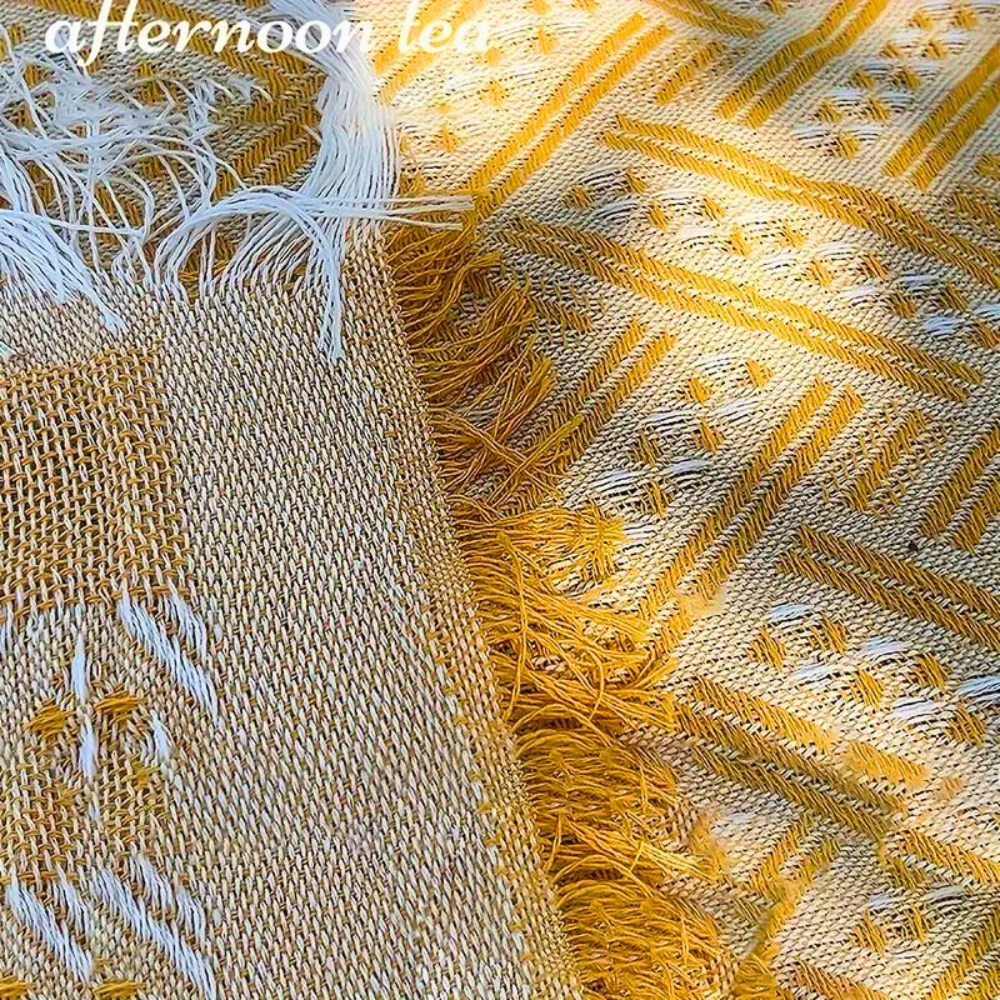 Picknickdecke Faltbar | Baumwollmix Twill | Outdoor & Strand | Geometrisches Muster