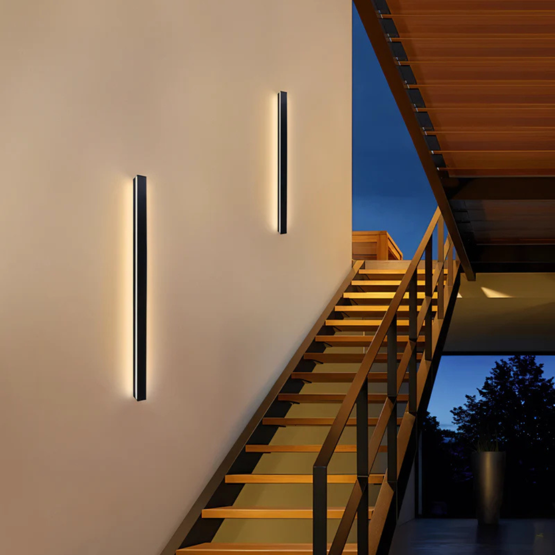 Moderne LED-Wandleuchte für Innen- und Außenbereich – wetterfest