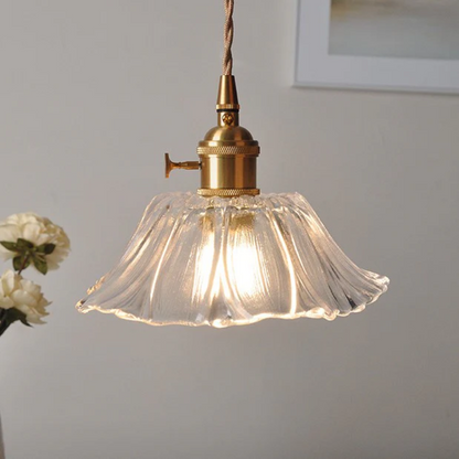 Iphirea Lotus | Pendelleuchte aus Glas mit warmem LED-Licht