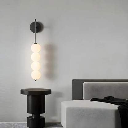 Moderne Luxus Wandleuchte Innen | Warmes LED-Licht | Minimalistisches Design | Metall & Glas