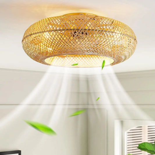 BambooAir Circo | Deckenventilator mit LED-Licht und Fernbedienung im modernen Design