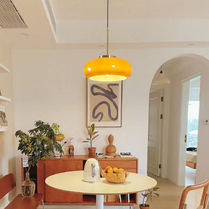 Haelion | Glas Pendelleuchte in Brotform mit E27-Fassung