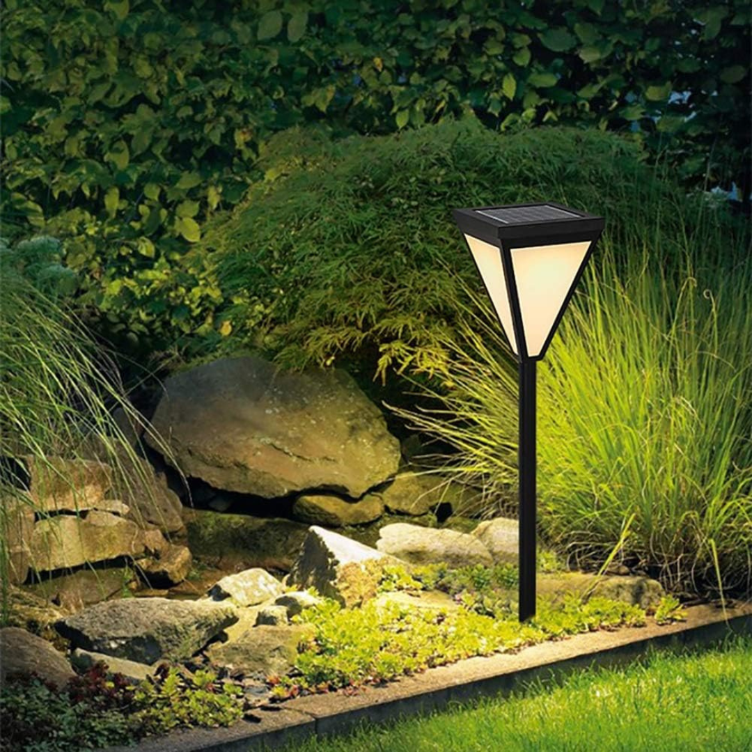 Brill Solis | Moderne Solarbetriebene LED-Außenlampe für Garten & Fassade