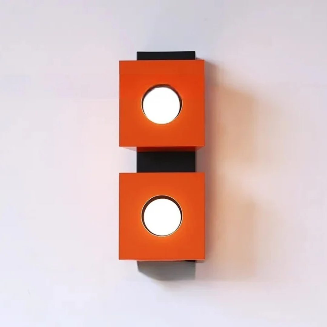 Callo | Vintage Bauhaus Wandlampe aus Naturstein mit LED