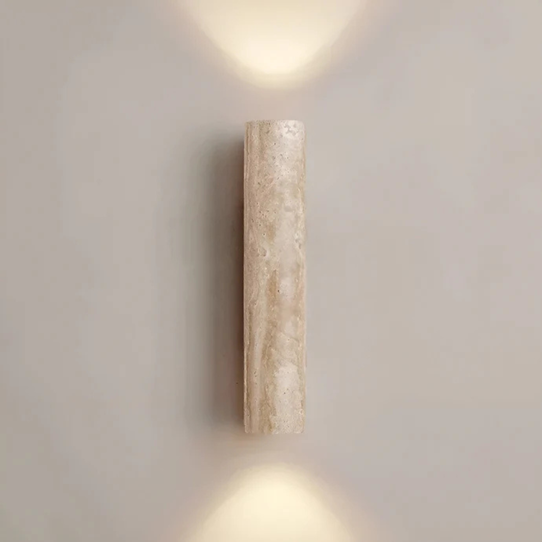 WabiMarble Calm | Marmer‑LED‑Wandleuchte im Wabi‑Sabi‑Stil
