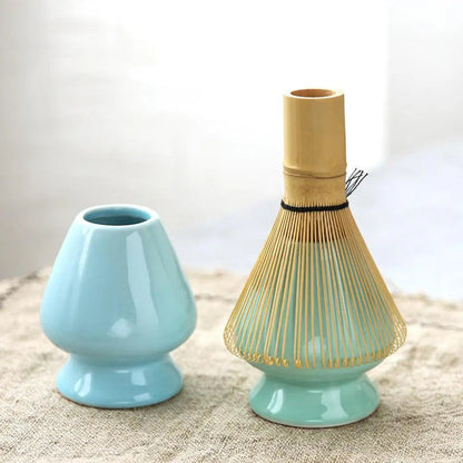 MatchaZen Bambus-Set | Traditionelles Matcha-Zubehör mit Chasen, Chashaku & Schale