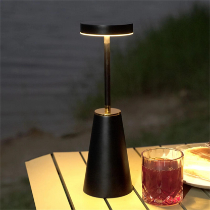 Gleon Lumo | Wiederaufladbare kabellose LED Tischleuchte mit Touch‑Bedienung