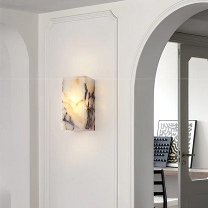 Xera Verto | Wandlampe aus Naturstein mit Marmorstruktur