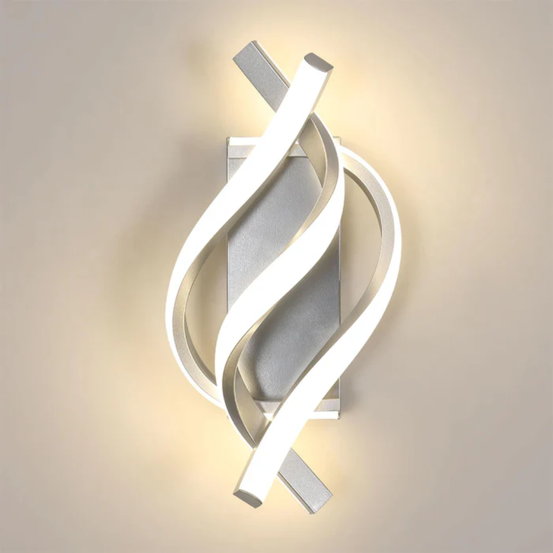 Moderne Wandlampe | Minimalistisches Design | Warmes LED-Licht | Aluminium