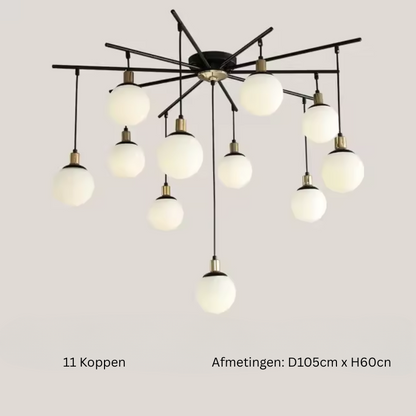 Ignatia | Skandinavischer Vintage-LED-Kronleuchter für das Wohnzimmer