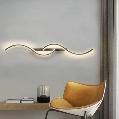 Zovira Edge | Elegante LED Wandleuchte aus Aluminium für stimmungsvolle Innenbeleuchtung