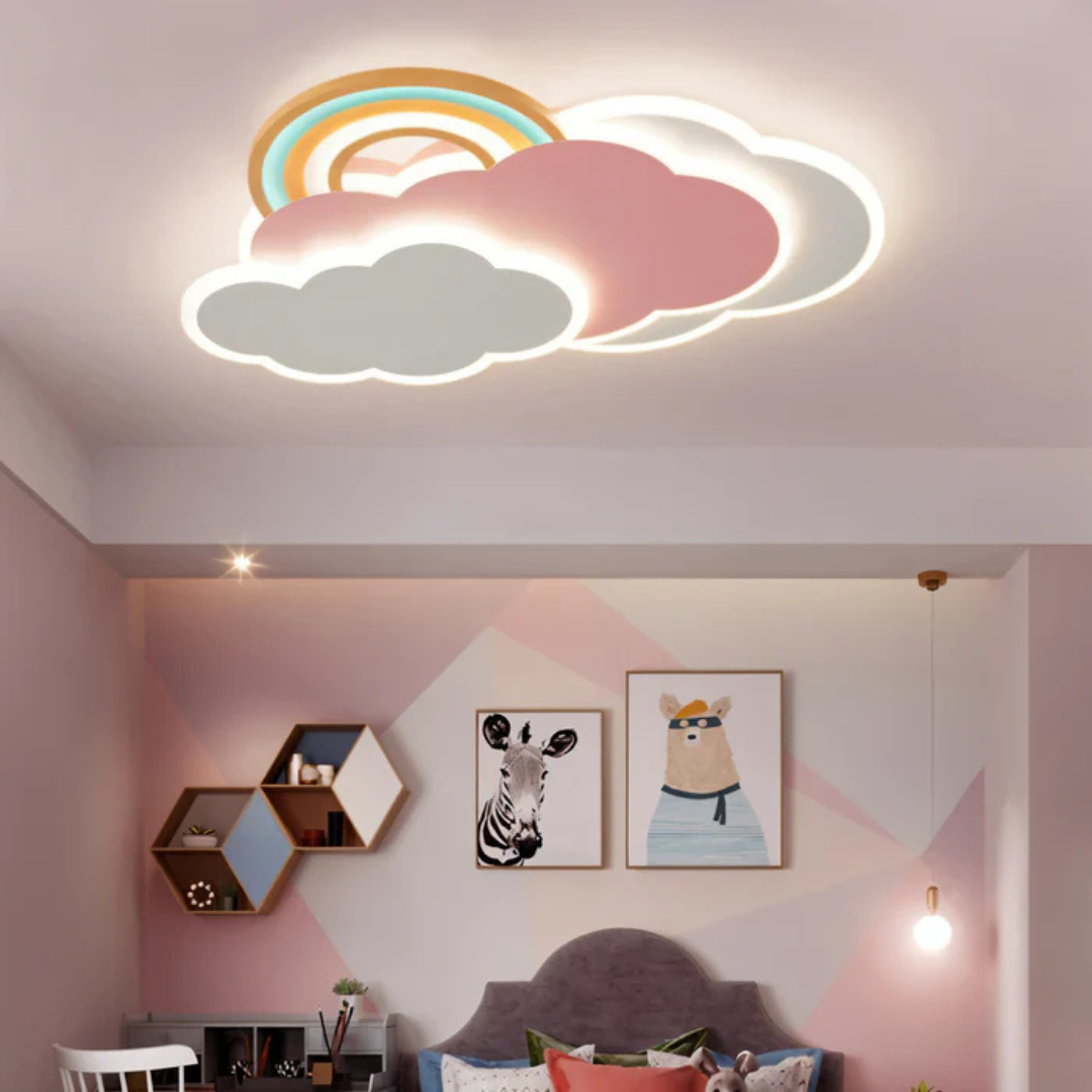 Pynki Glow | LED-Deckenleuchte mit Regenbogenmotiv für Kinderzimmer