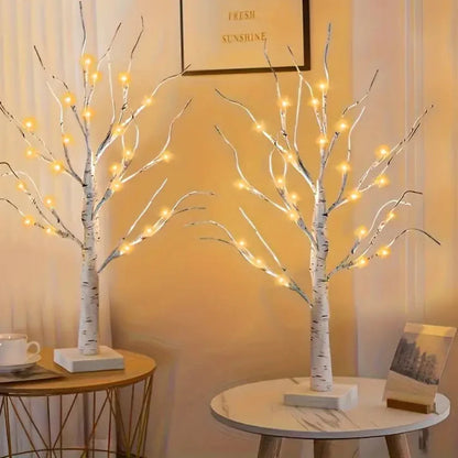 2-delige set LED berkenboom lampen (24 LEDs) – kerst- & decoratieverlichting