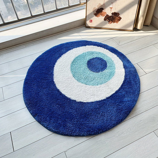 LunaWeave | Kreisförmiger Teppich mit Symbol | Spirituelles Design, weich & waschbar – Stilvolle Harmonie für Ihr Zuhause
