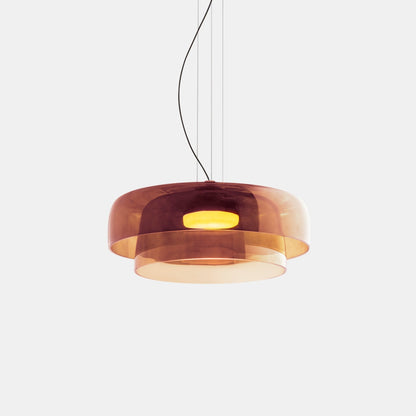 Veylum | Skandinavische Glas Pendelleuchte mit Opalschirm