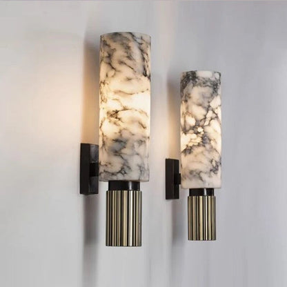 Luxe marmeren wandlamp – Elegant ontwerp met LED-licht voor stijlvolle woonruimtes