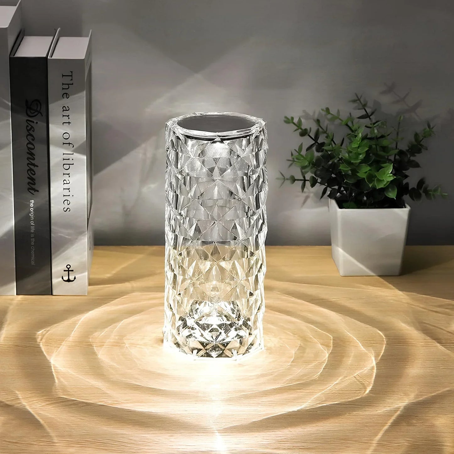 Lunora Glint | Kristall-Tischlampe mit stimmungsvollem Lichtspiel