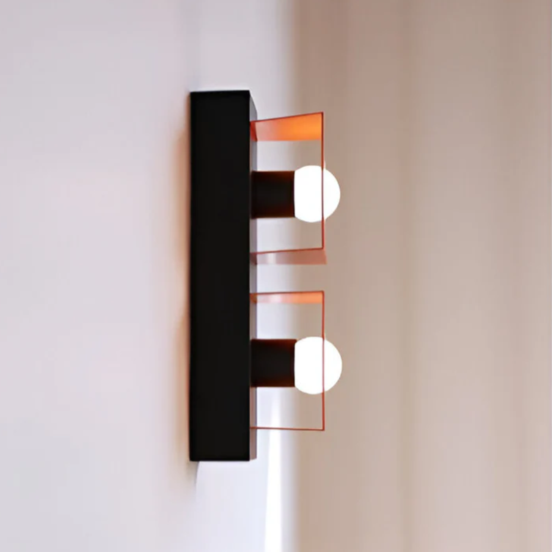 Callo | Vintage Bauhaus Wandlampe aus Naturstein mit LED
