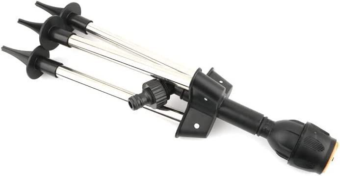 Norduvo Orbit | automatischer rotierender Gartensprinkler mit ausziehbarem Stativ