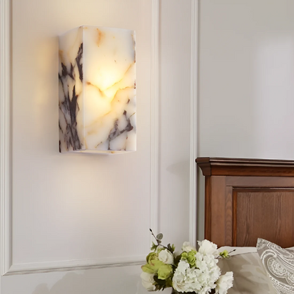 Xera Verto | Wandlampe aus Naturstein mit Marmorstruktur