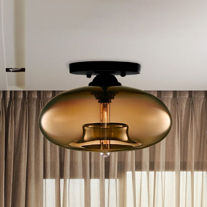 Veluna Orb | Art-Déco-Deckenleuchte im Globe-Design für Wohnzimmer & Flur