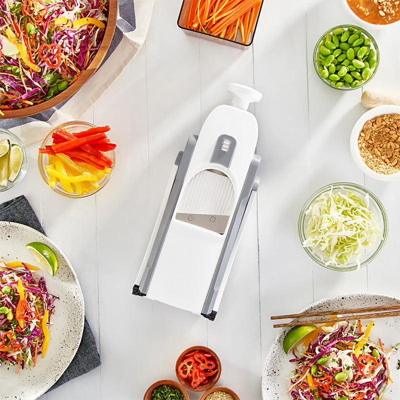 SliceMaster Pro | Verstelbare 5-in-1 groentesnijder van roestvrij staal