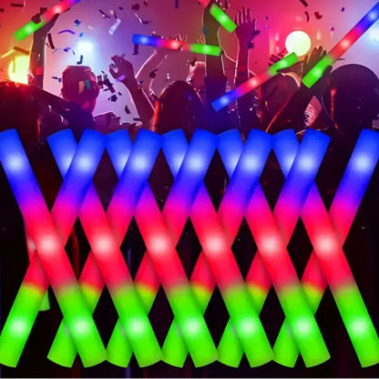 Halloween LED Schaumstoff Sticks – Bunte Partylichter für Events & Festivals (12 Stück)