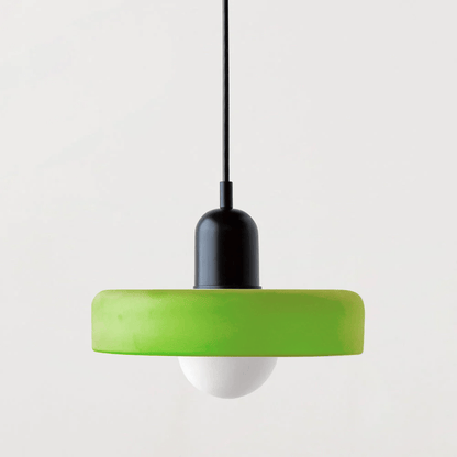 Lunari Halo | Hängeleuchte aus farbigem Glas im Bauhaus-Stil
