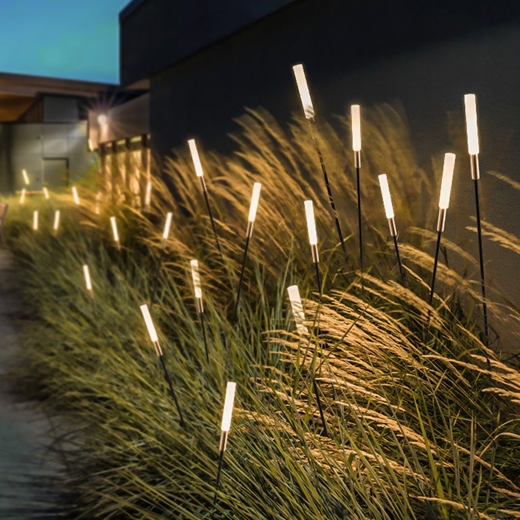 Solar-Schilf-Leuchten Set (6-tlg.) – Wasserdichte LED-Gartenbeleuchtung