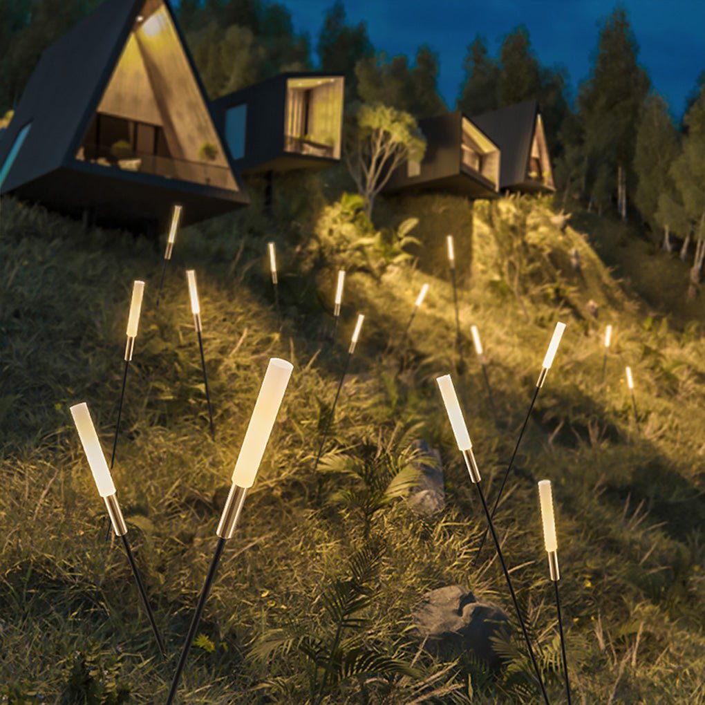 Solar-Schilf-Leuchten Set (6-tlg.) – Wasserdichte LED-Gartenbeleuchtung