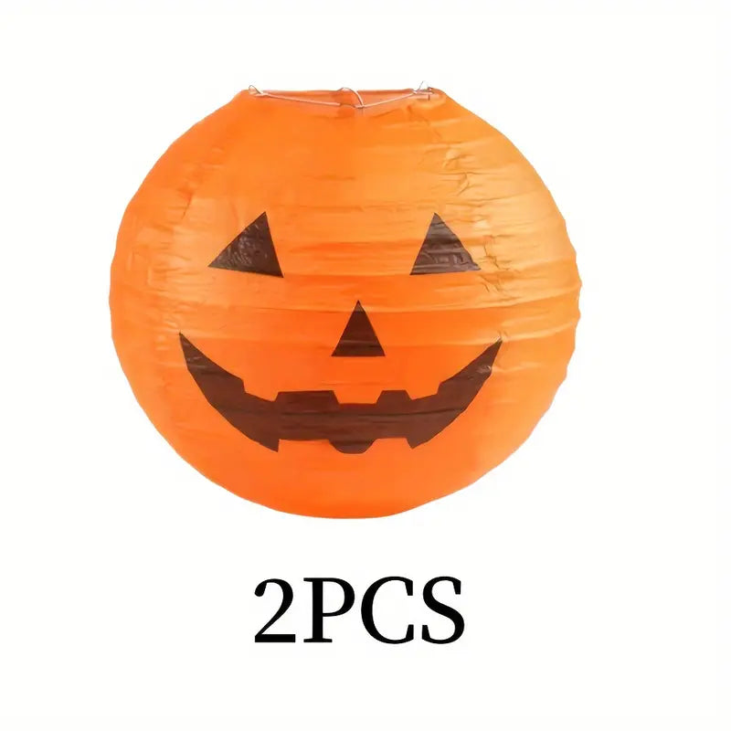 Halloween Papier Laternen – Kürbis-Deko für Garten, Terrasse & Party