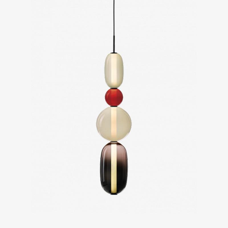 Elegante Designer-Hängelampe – Modernes Buntglas