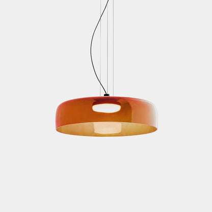 Veylum | Skandinavische Glas Pendelleuchte mit Opalschirm