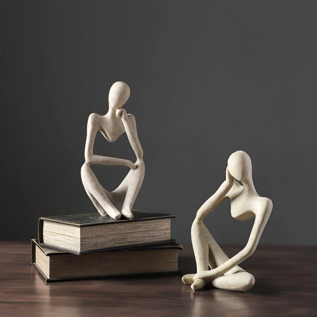 Elarin | Abstrakte Skulptur eines nachdenklichen Menschen