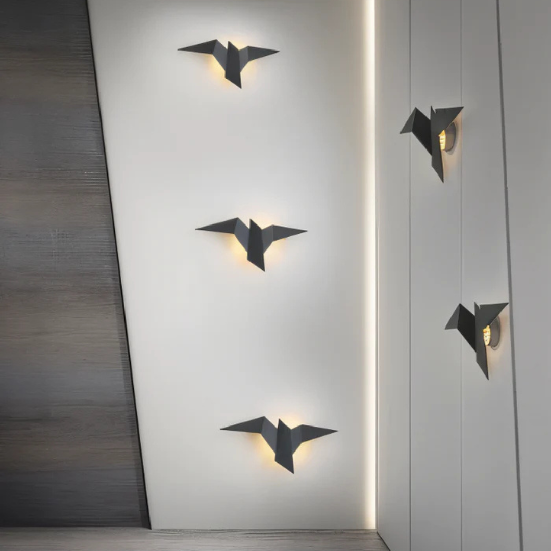 Akaru Origami | Skulpturale LED Wandleuchte im japanischen Design