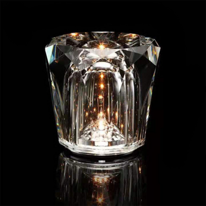 Lumex | Kabellose Kristall‑Tischlampe im modernen Design