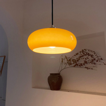 Cornelia | Glas-Hängelampe mit LED für Esszimmer & Wohnzimmer