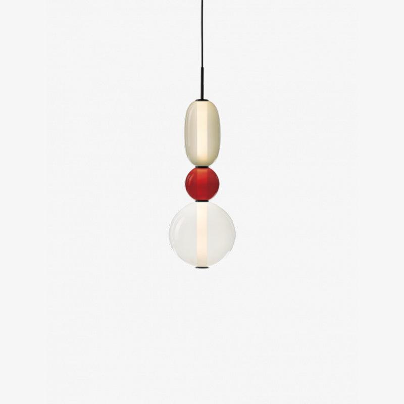 Elegante Designer-Hängelampe – Modernes Buntglas