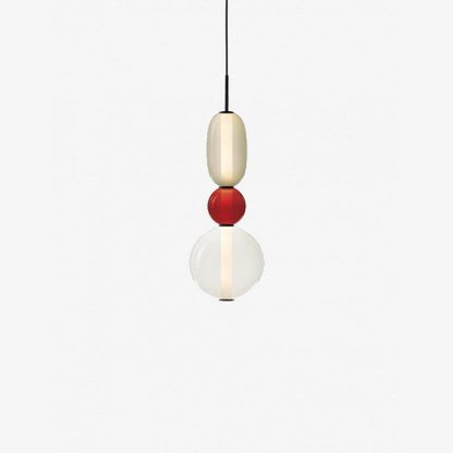 Elegante Designer-Hängelampe – Modernes Buntglas