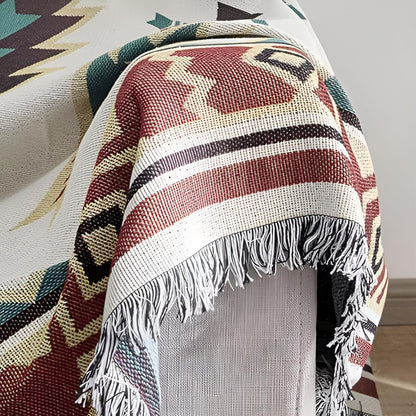 Picknickdecke Boho | Wendbar & Jacquard | Baumwollmix | Outdoor & Camping