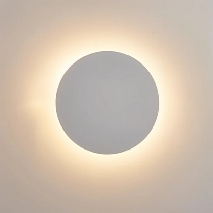Hadro Arc | Runde LED Wandleuchte in Schwarz-Gold für Innenräume