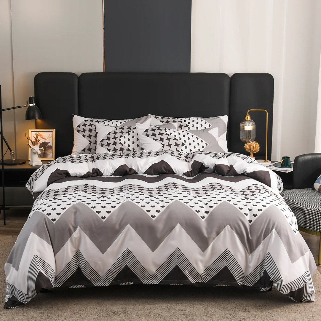 Nuvima™ | Modernes Bettwäsche-Set mit geometrischem Muster