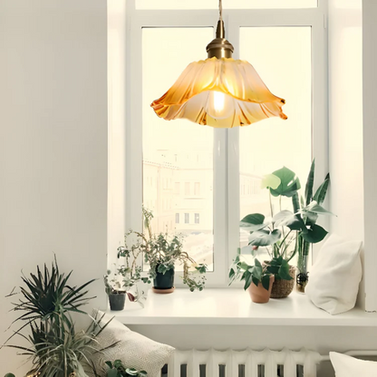 Iphirea Lotus | Pendelleuchte aus Glas mit warmem LED-Licht