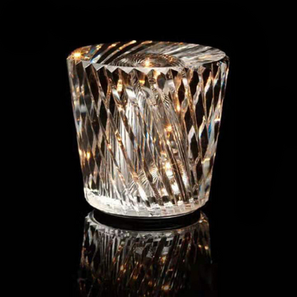 Lumex | Kabellose Kristall‑Tischlampe im modernen Design
