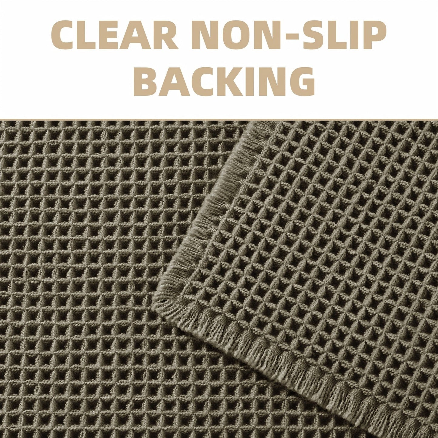 AbsorbEase WafelMat | Ultra-absorberende badmat met kwastjes