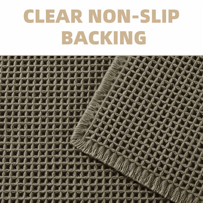 AbsorbEase WafelMat | Ultra-absorberende badmat met kwastjes