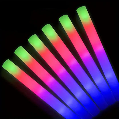 Halloween LED Schaumstoff Sticks – Bunte Partylichter für Events & Festivals (12 Stück)